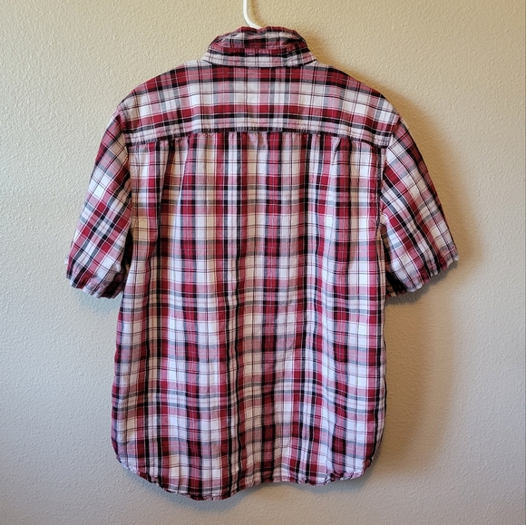 Carhartt Shirt Plaid Short Sleeves, L - Picture 4 of 10